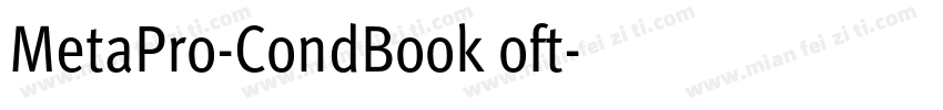 MetaPro-CondBook oft字体转换